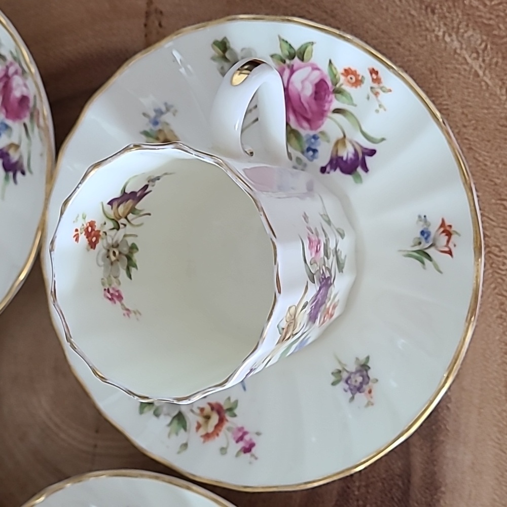 Vintage *RARE* Royal Worcester and Paragon espresso set EUC - Picture 3 of 13